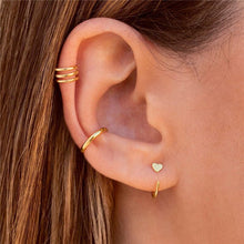 Load image into Gallery viewer, Asymmetric Love Heart Cherry Dangle Earrings Set Silver Color Elegant Set of Earrings 2022 Trend Girls Earring for Women jewelry
