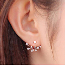 Load image into Gallery viewer, Luxury Crystal Flower Drop Dangle Earrings for Women Fashion Statement Wedding Earring Jewelry Accessory Pearl Party Wholesale