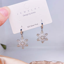 Load image into Gallery viewer, 2022 New Year Christmas Snowflake Bell Stud Earrings for Women Girls Xmas Tree Deer Bowknot Sock Star Tassel Dangle Jewelry Gift
