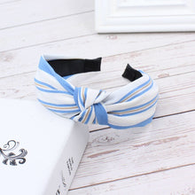 Load image into Gallery viewer, Fashion Wide Solid Knot Headbands Cross Cotton Hairbands for Women Girls Handmade Hair Hoops Ladies Bezel Hair Accessories