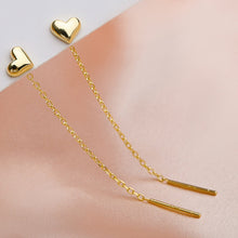 Load image into Gallery viewer, LATS Trend Long Wire Tassel Thread Chain Climb Star Heart Beads Pendants Drop Earrings women&#39;s Straight Hanging Earings Jewelry