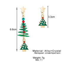Load image into Gallery viewer, ALIUTOM 2022 New Christmas Tree Green Earrings Santa Claus Snowflake Snowman for Women Cute Drop Earrings Jewelry Accessories