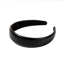 Load image into Gallery viewer, Fashion Padded PU Leather Headbands for Women Solid Bow Knot Wide Bezel Hairbands Girls Hair Hoop Hairband Hair Accessories Gift
