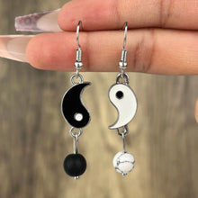 Load image into Gallery viewer, Drip Oil Tai Chi Gossip Drop Earrings For Women Fashion Simple Ladies Romantic Ball Pendant Earrings Jewelry Factory Wholesale