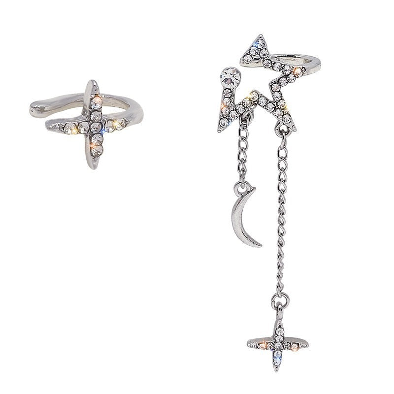 2022 Summer New Fashion Trend Elegant Exquisite Crystal Flower Zircon Stud Earrings Women&#39;s Wedding Jewelry Party Gift Wholesale