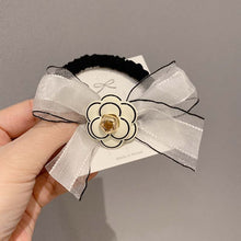 Load image into Gallery viewer, High-quality Boutique Camellia Streamer Bow Hair Tie Ring Fat Intestine Ring Elastic Hair Ties for Women Wholesale Accesories