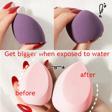 Load image into Gallery viewer, 3pcs Makeup Blender Cosmetic Puff Makeup Sponge with Storage Box Foundation Powder Sponge Beauty Tool Women Make Up Accessories