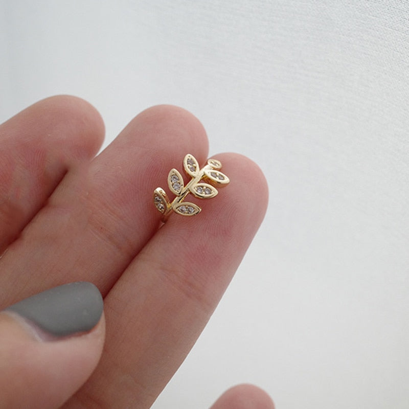 2022 Fashion Korean  Butterfly Rhinestone Ear Cuffs Clip For Women Cute Vintage Fake Piercing Earrings Jewelry Accessories Gift