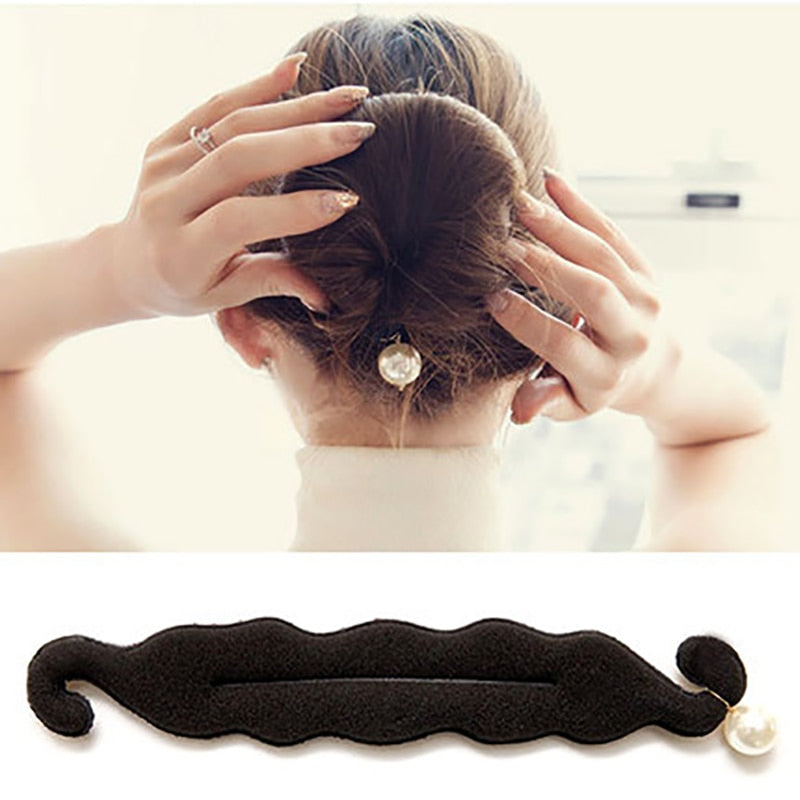 1Pcs Women Magic Foam Sponge Hairdisk Hair Device Donut Quick Messy Bun Updo Hair Clip Hair Accessories Hair fashion Tools