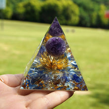 Load image into Gallery viewer, Handmade Orgonite Pyramid Crystal Healing Energy Orgone Pyramide with Pendant Necklace