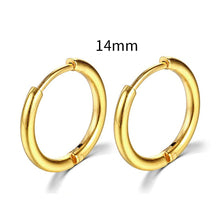 Load image into Gallery viewer, 2022 New Simple Stainless Steel Small Hoop Earrings for Women Men Cartilage Ear Piercing Jewelry Pendientes Hombre Mujer