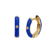Load image into Gallery viewer, KEYOUNUO Gold Silver Filled Zircon Hoop Drop Earrings Set For Women CZ Dripping Oil Colorful Dangle Earrings Jewelry Wholesale
