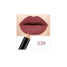 Load image into Gallery viewer, 1Pc Cosmetic Lipstick Pen Wood Matte Lipliner Lady Charming Lip Liner Contour Makeup Professional Matte Waterproof Lipstick Tool