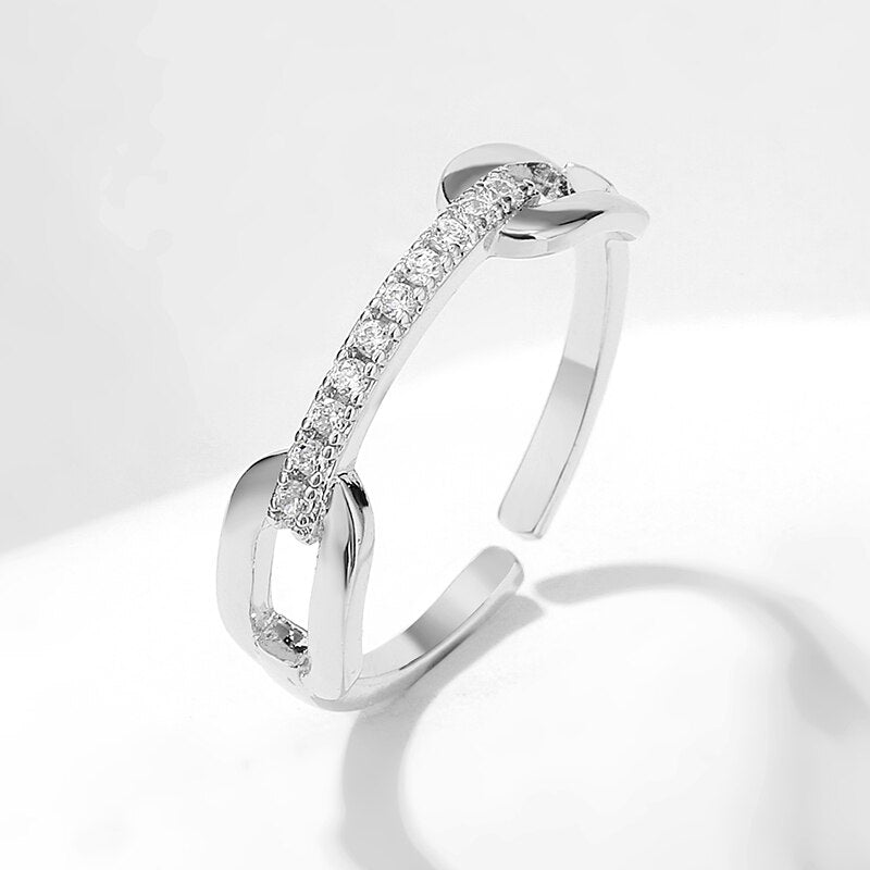 RAKOL New Luxury Fashion Crystal Simple  Bridal High Quality Cubic Zirconia Finger Ring for Women Girls Birthday Wedding Jewelry