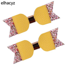 Load image into Gallery viewer, 1 Set Cute Mini Sequin Girls Hair Bow Clip Shiny Women Glitter Hairpins Gift For Party Barrette Head Wear Kids Hair Accessories