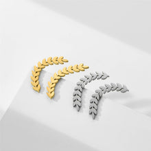 Load image into Gallery viewer, Skyrim Wheat Ears Stud Earring for Women Girls Stainless Steel Ear Studs 2022 Minimalist Korean Fashion Jewelry Birthday Gift