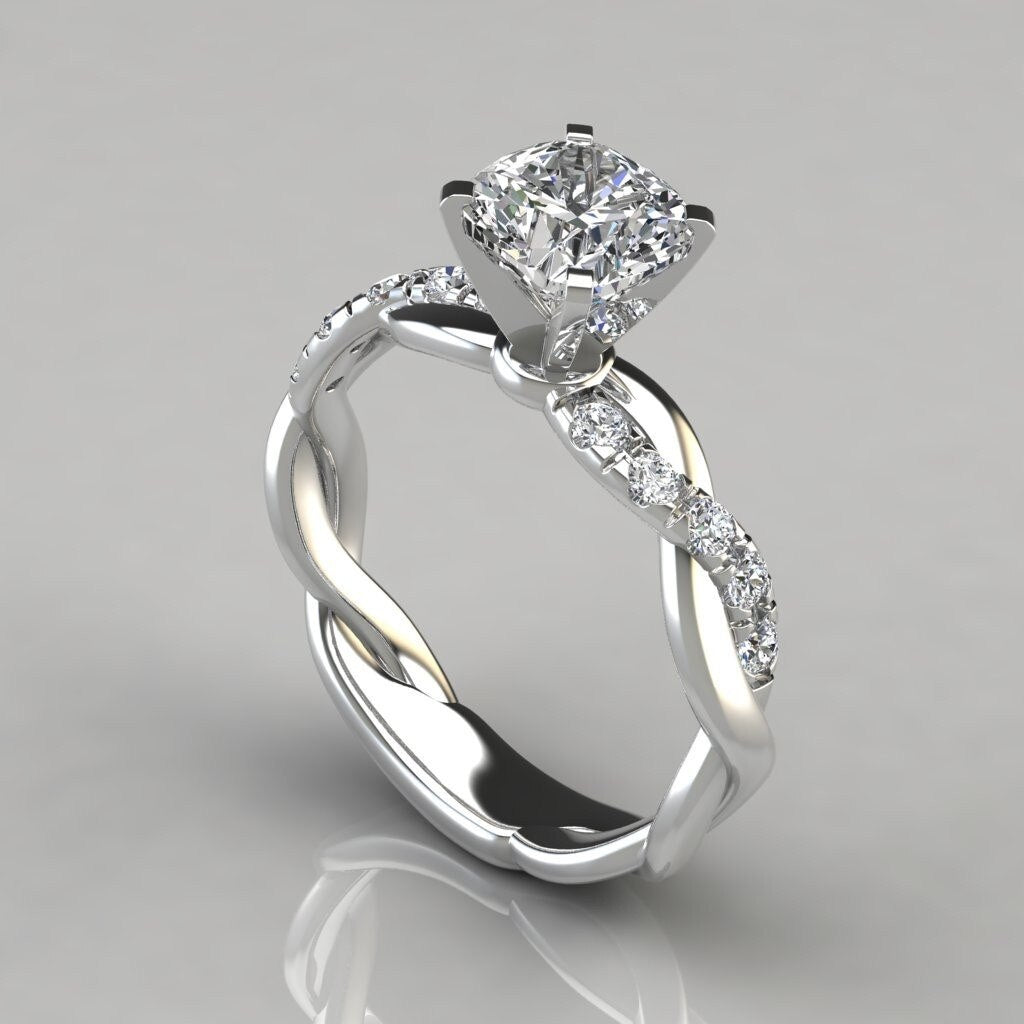 2023 new Hot-selling two-color twist micro-diamond ring female princess wedding engagement zircon ring fashion ring кольца gift