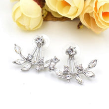 Load image into Gallery viewer, Luxury Crystal Flower Drop Dangle Earrings for Women Fashion Statement Wedding Earring Jewelry Accessory Pearl Party Wholesale