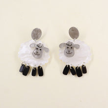 Load image into Gallery viewer, Cute Cartoon Animal Sheep Earrings For Women Sweet Lamb Acrylic Drop Dangling Earrings Jewelry Gift