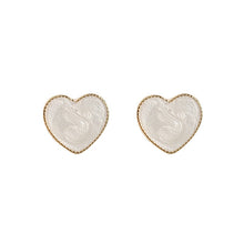 Load image into Gallery viewer, Cheapify Dropshipping 2022 New Fashion White Heart Earrings Trend Korean Sweet Stud Earrings For Women Party Jewelry Gifts