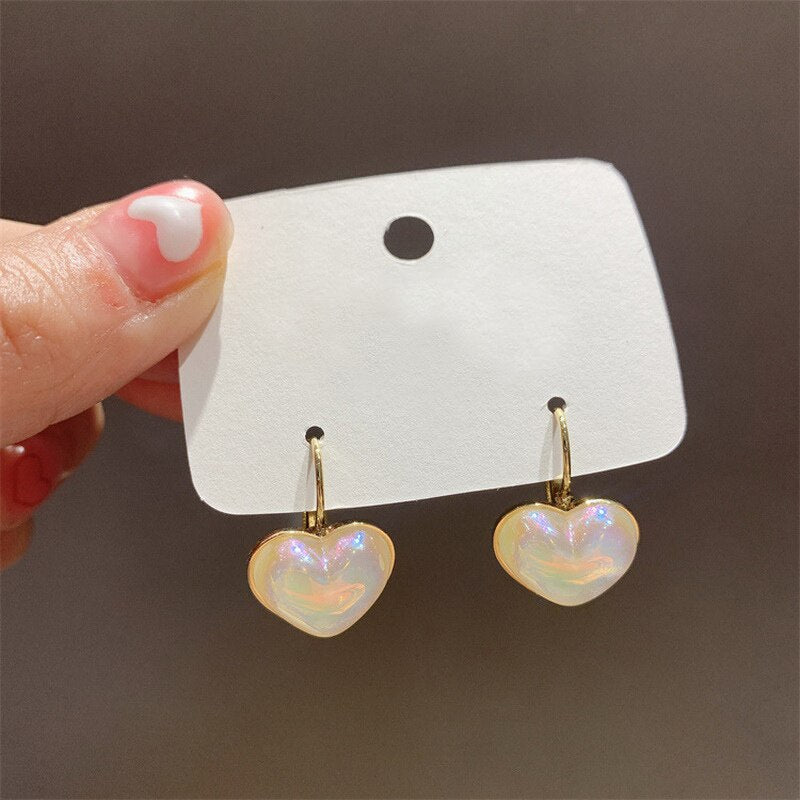 2022 New Korean Zircon Fishtail Pearl Stud Earrings For Women Shiny Crystal Butterfly Leaf Earring Girls Party Sweet Jewelry