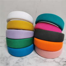Load image into Gallery viewer, Multi Color Thick Padded Headbands Women Wide Solid Hairbands Bezel Comfy Head Hoop Elegant Hair Clip Turban Hair Accessories