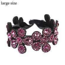 Load image into Gallery viewer, Molans Crystal Rhinestone Hair Claws for Women Flower Hair Clips Barrettes Crab Ponytail Holder Hairpins Bands Hair Accessories
