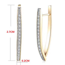 Load image into Gallery viewer, New Arrival Gold Color Earrings for Women Wedding Decoration Delicate Design Austria crystal Jewelry Gift Luxury 4 colors