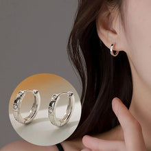 Load image into Gallery viewer, KOUDOUN Authentic Minimalist 925 Sterling Silver Twist Hoop Earring for Women Wedding Fine Silver Earring Jewelry Gift 2022