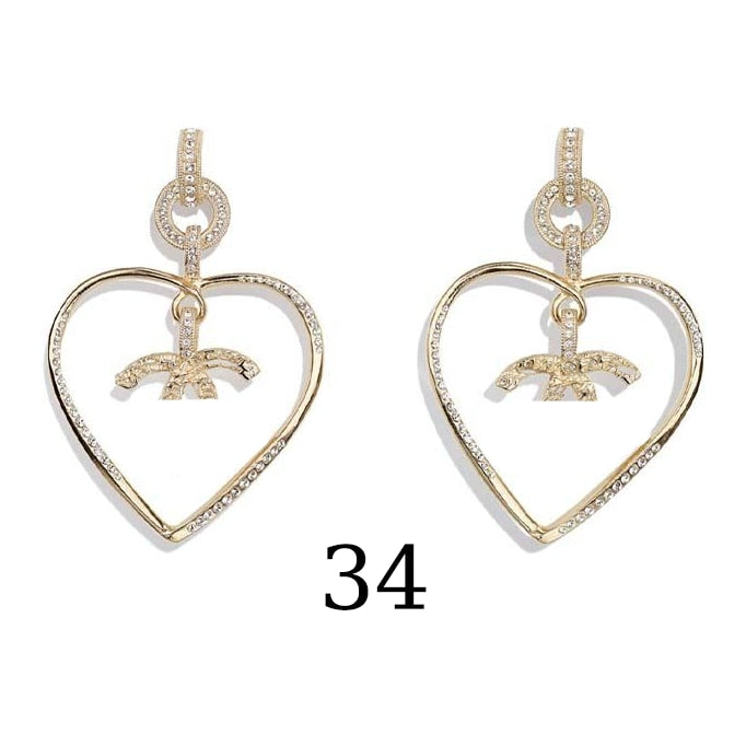 2022 Classic Sterling Silver 925 Premium Banquet Lady Stud Earrings With Gift Box