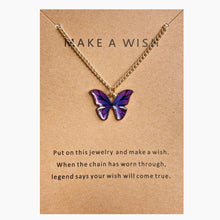 Load image into Gallery viewer, 2022 New Wild Creative Simplicity Fashion Temperament Cute Ladies High Accessories Vintage KC Multi-color Butterfly Necklace