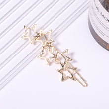 Load image into Gallery viewer, Fashion Metal Love Heart Hair Clip Elegant Star Round Barrette for Women Girls Sweet Hairpins Barrettes Hair Accessories