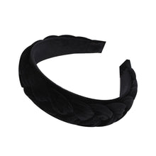 Load image into Gallery viewer, Fashion Bezel Twist Velvet Braid Headband for Women Solid Color Thicken Hairband Women Girls Hair Accessories Hair Band
