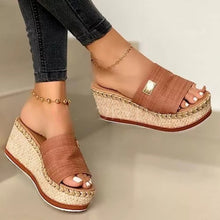 Load image into Gallery viewer, 2022 Summer Women Wedge Sandals Premium Orthopedic Open Toe Sandals Vintage Anti-Slip Leather Casual Female Platform Retro Shoes