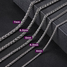 Load image into Gallery viewer, Hip Hop Cuban Chain Necklaces for Men Women Stainless Steel Figaro Box Rope Chain Chokers Men Jewelry Wholesale