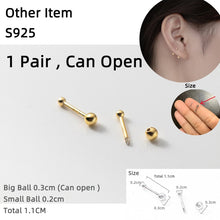 Load image into Gallery viewer, La Monada Fashion Womens Earrings Silver 925 Keep Ear Piercing 999 Silver Earrings For Women Ball Silver Stud Earrings Girl