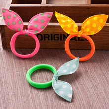 Load image into Gallery viewer, 10Pcs Girls Hair Accessories Ribbon Dot Gum Headband Hair Ornaments Elastic Ring Hair Bands Rubber Rope Scrunchy Braiding Tools