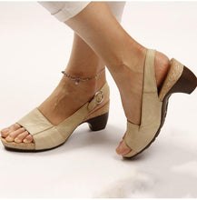 Load image into Gallery viewer, Women&#39;s Gladiator Sandals Buckle Strap Woman Chunky Heels Peep Toe Ladies Casual Shoes Female Summer Autumn Fashion Sandals 2022