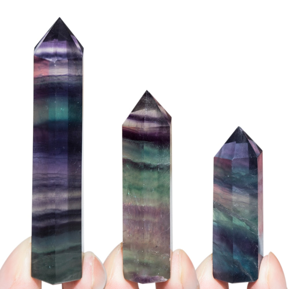 Natural Stone and Crystals Point Wand Witchcraft Rose Quartz Amethyst Home Decoration Mineral Stones Crafts Room Aquarium Decor