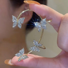 Load image into Gallery viewer, Trendy Bohemian No Piercing Crystal Rhinestone Ear Cuff Earrings for Women Wrap Stud Clip Earrings Girl Earrings Jewelry Bijoux