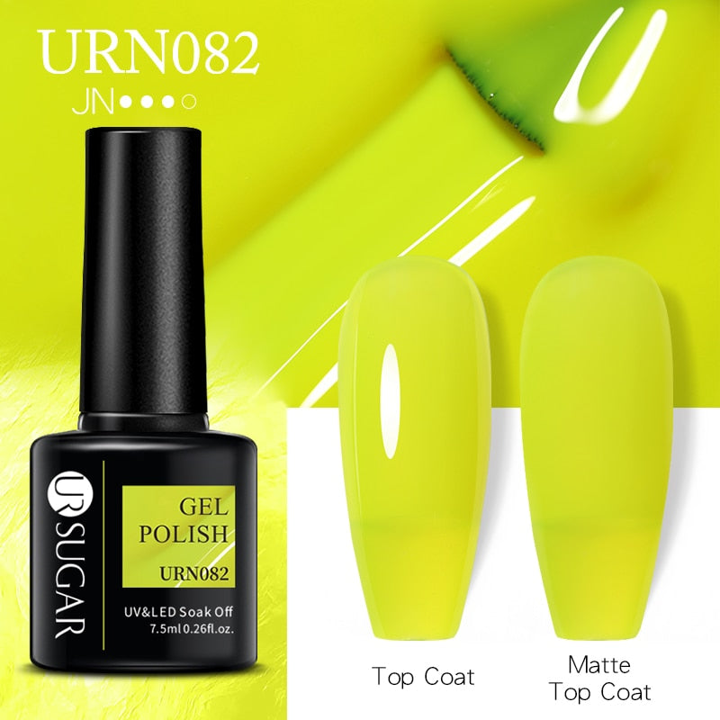 UR SUGAR Thermal Nail Polish Shiny Sequins Effect Color Change Gel Varnishes All For Manicure Nails Art UV Semi Permanent Gellak
