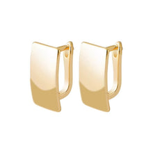 Load image into Gallery viewer, Creative Personality Gold Color Women&#39;s Earrings Metal Geometry Shiny Rectangular Glossy Earrings for Women Engagement Jewelry