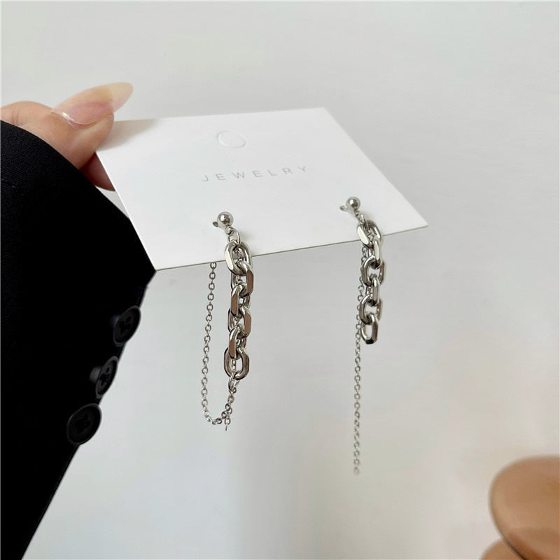 Trendy Fashion Jewelry Chains Drop Earrings For Women Korean Big Exaggeration Summer Dangle Earring Party Jewelry Gifts 2022 New