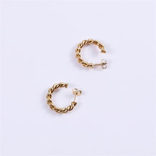 Load image into Gallery viewer, GD Vintage Spiral Twist Hoop Earrings For Women Punk Party Earrings Trendy Gold Color Silver Color Earrings Jewelry Pendientes