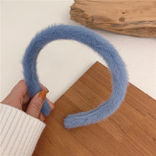 Load image into Gallery viewer, Warm Imitate Rabbit Fur Headband for Women Thicken Plush Wide Hair Hoop Sweet Hair Bands for Girls Bezel New Hair Accessories